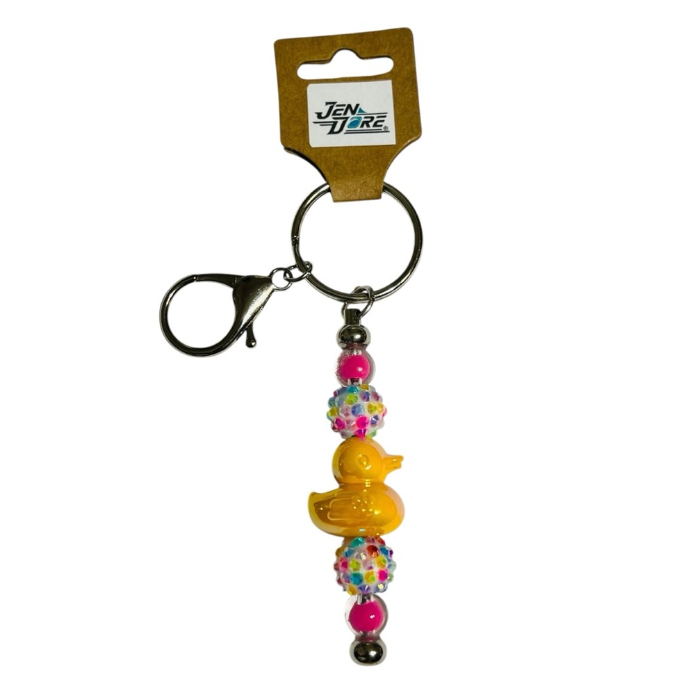 JenDore Handmade Duck Keychain Keyring Backpack Purse Bag Charm Accessory Gift